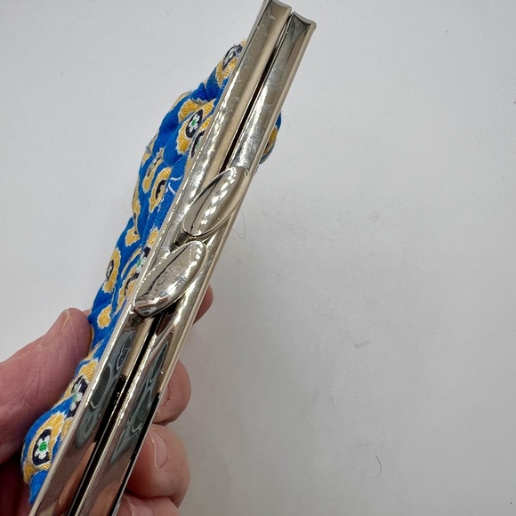 Vera Bradley Riviera Blue Kiss Lock Coin Purse 2008 - Picture 5 of 6